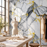 SOGA Peel & Stick Floor and Wall Tiles 30 x 30cm 10 Pack Blue Agate Faux Marble