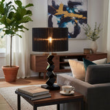 SOGA 55cm Black Table Lamp with Dark Shade LED Desk Lamp