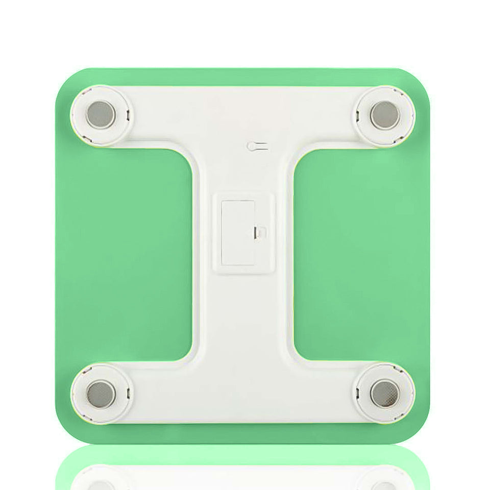 SOGA 180kg Digital Fitness Weight Bathroom Gym Body Glass LCD Electronic Scales Green
