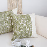 SOGA 50cm Modern Two-Tone Textured Block Design Throw Pillow