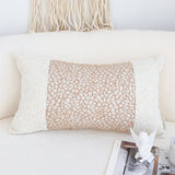 SOGA 35cm Modern Beige Color Block Textured Decorative Throw Pillow