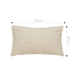 SOGA 30cm Cream Boucle Textured Fluffy Decorative Throw Pillow