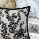 SOGA 2X 45cm Throw Pillow Black and White Wide Border Square Pillow Stylish Decorative Cushion Living Room