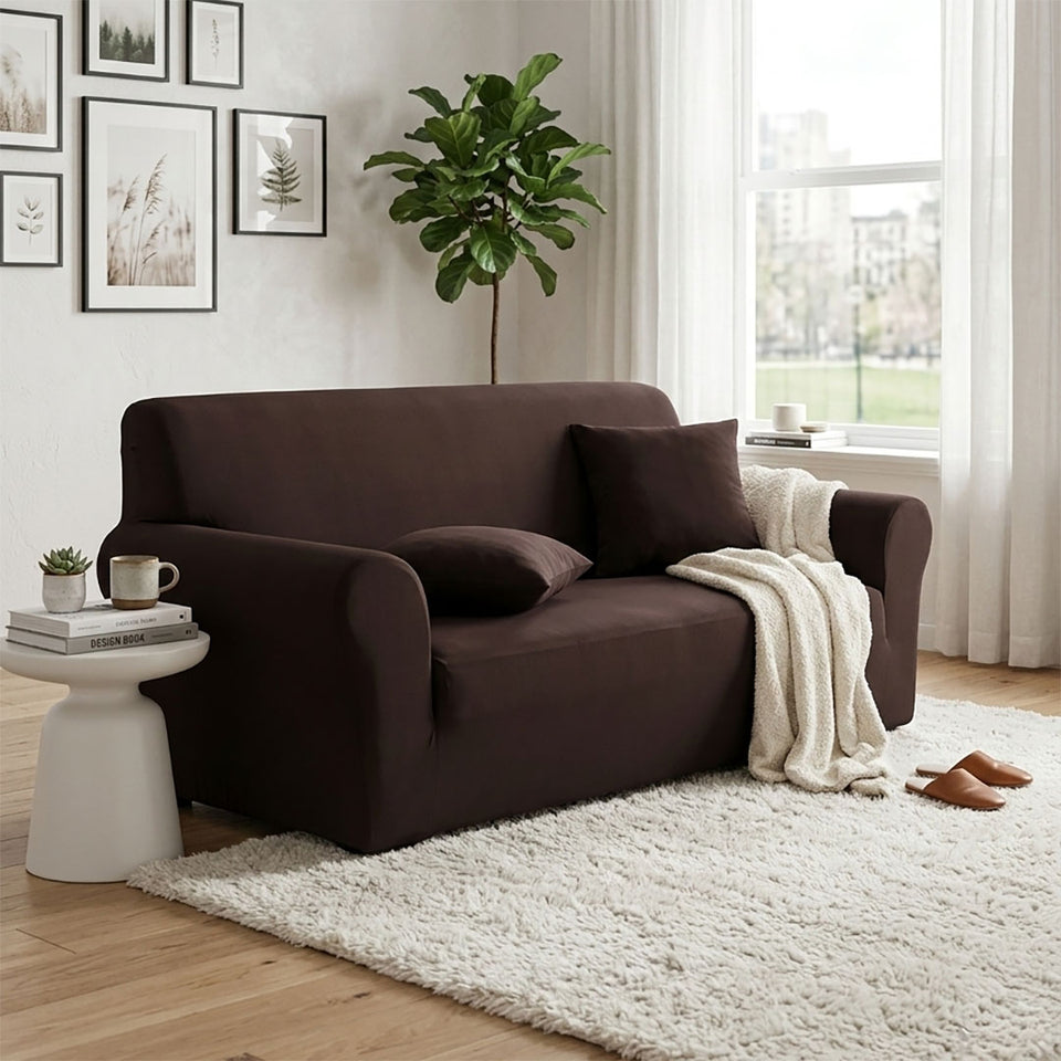 SOGA 2-Seater Coffee Sofa Cover Couch Protector High Stretch Lounge Slipcover Home Decor