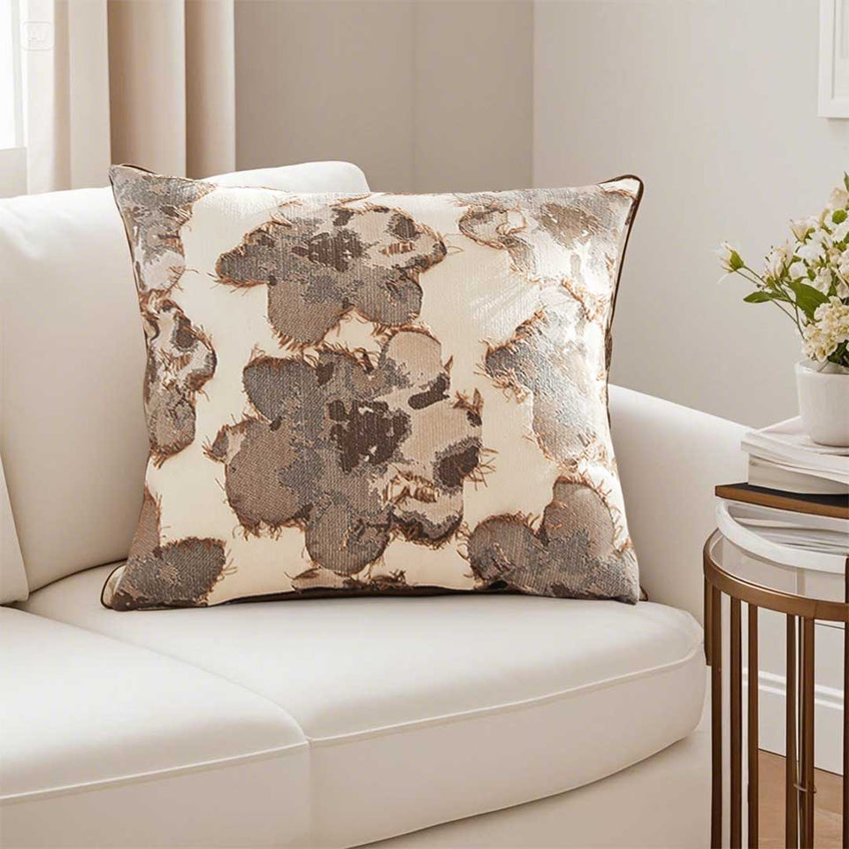 SOGA 2X 50cm Square Vintage Decorative Embroidered Floral Throw Pillow