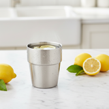 SOGA 260ml Stainless Steel Cups Set of 6 Reusable Durable Silver Drinking Tumblers