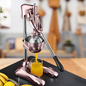 SOGA Stainless Steel Manual Juicer Hand Press Juice Extractor Squeezer Lemon Orange Citrus Gold