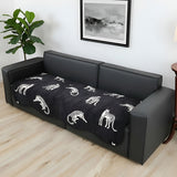 SOGA Four-Seater Black Leopard Print 90x260cm Throw Blanket Sofa Cover