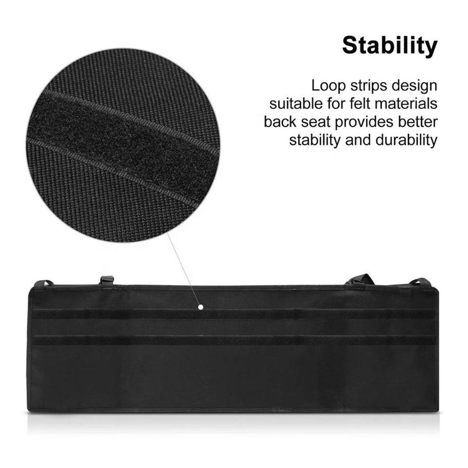 SOGA 4X Oxford Cloth Car Storage Trunk Organiser Backseat Multi-Purpose Interior Accessories Black