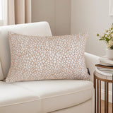 SOGA 35cm Neutral Beige Speckled Pattern Contemporary Throw Pillow