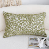 SOGA 2X 35cm Modern Olive Green Speckled Pattern Textured Throw Pillow