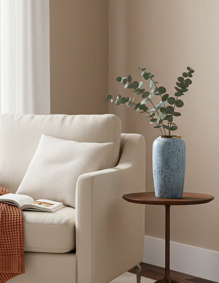 SOGA 35x17cm Grey Large Ceramic Flower Vase Elegant Living Room Home Decor