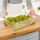 SOGA 4-Pack 150mm Clear Gastronorm GN Pan 1/1 Food Storage Containers