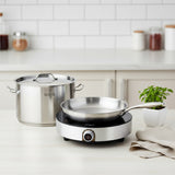 SOGA Kitchenware Bundle – 26cm Smart Induction Cooktop, Stainless Fry Pan & 9L Stock Pot