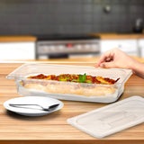 SOGA 65mm Clear Gastronorm GN Pan 1/3 Food Tray Storage Bundle of 4 with Lid