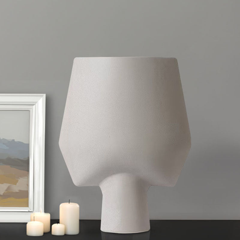 SOGA 33x43cm Ornament Bodhi House Ceramic Handcrafted Modern Abstract Square Vase Home Decor