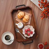 SOGA 39.1x25.4x5cm Paulownia Wood Serving Tray