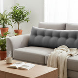 SOGA 4X 180cm Dark Grey Triangular Wedge Bed Pillow Headboard Backrest Bedside Tatami Cushion Home Decor