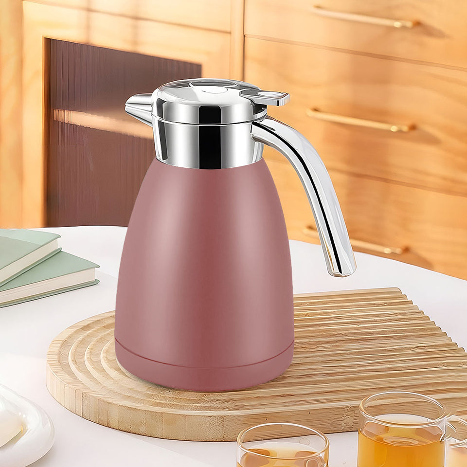 SOGA 1.8L Stainless Steel Water Bottle Insulated Vacuum Flask Coffee Jug Thermal Pink