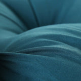 SOGA 150cm Crown Pillow Tufted Teal Headboard Cushion for Bed