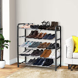 SOGA 71x21cm 5 Layer Shoes and Slippers Organizer Rack Space Saving Shoe Storage Solution for Home Office