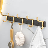 SOGA 2X 41cm Wall Mounted Towel Rack Space-Saving Hanger Organiser with Durable Hooks