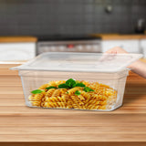 SOGA 4-Pack 100mm Clear Gastronorm 1/3 GN Pans with Lids