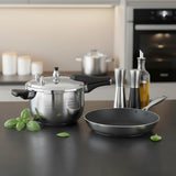 SOGA Kitchenware Bundle – 5L Stainless Steel Pressure Cooker & 28cm Non-Stick Fry Pan