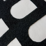 SOGA 2X 45cm Contemporary Black White Arch Pattern Geometric Throw Pillow