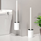 SOGA 2X 27cm Wall-Mounted Toilet Brush with Holder Bathroom Cleaning Scrub White