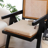 SOGA 2X Beige Chevron Square Cushion Soft Leaning Plush Backrest Throw Seat Pillow