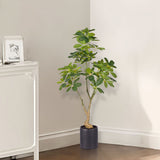 SOGA 4x 80cm Artificial Schefflera Tree – Realistic Indoor Greenery