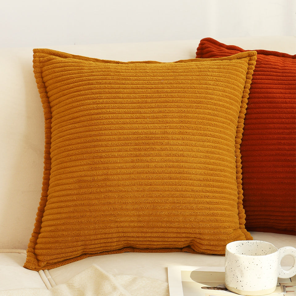 SOGA 50cm Throw Pillow Mustard Wabi Sabi Arches Indoor and Outdoor Kavka for Home Decor