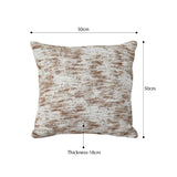 SOGA 50cm Vintage Distressed Textured Woven Square Throw Pillow