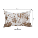 SOGA 35cm Rustic Weathered Paint Effect Decorative Lumbar Throw Pillow