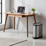 SOGA 2X Foot Pedal Stainless Steel Rubbish Recycling Garbage Waste Trash Bin 10L U