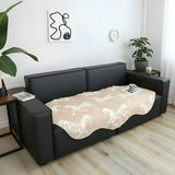 SOGA Two-Seater Beige Horse Print 90x90cm Throw Blanket Sofa Cover