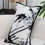 SOGA 2X 35cm Throw Pillow  Black and White Leopard Thick Premium Polyester Fiber for Home Decor