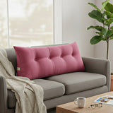 SOGA 2X 120cm Crabapple Red Triangular Wedge Bed Pillow Headboard Backrest Bedside Tatami Cushion Home Decor