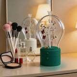 SOGA 2X Green 360 Degree 2 Layered Jewelry Storage Box Waterproof Dustproof Accessories Organiser
