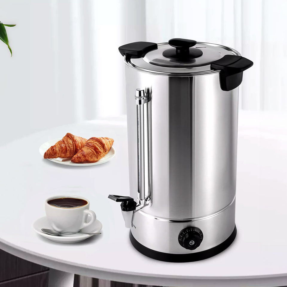 SOGA Electric Water Boiler – 10L Stainless Steel Hot Water Urn