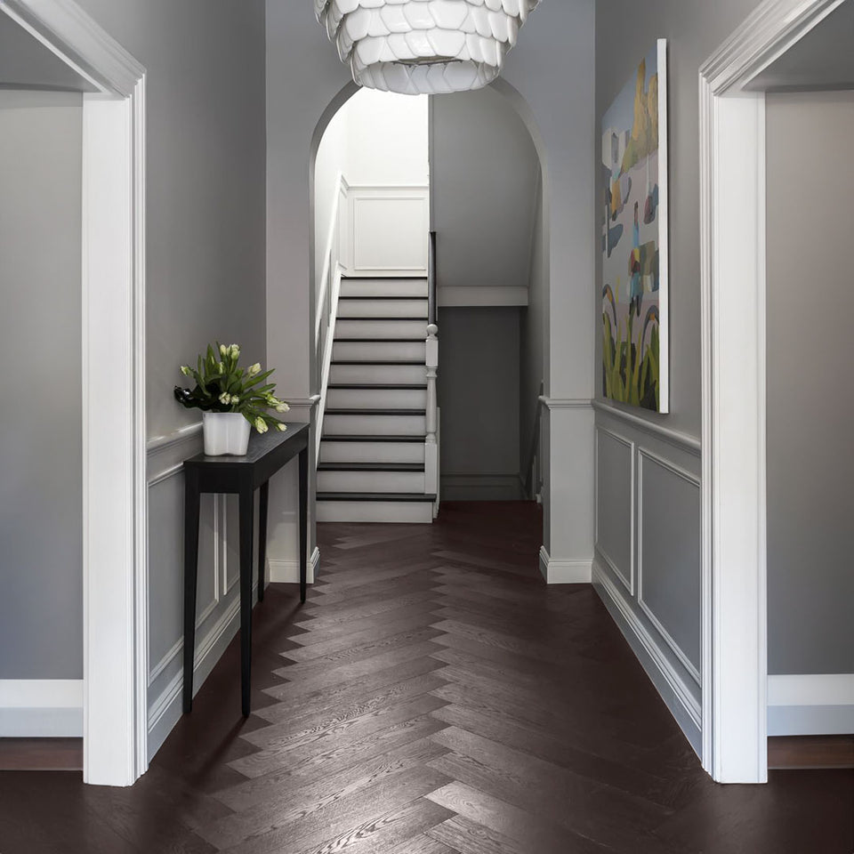 Timbo Solid Oak Herringbone Parquet Timber Flooring Premium Quality Floorboards -BOX