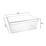 SOGA 200mm Clear Gastronorm GN Pan 1/1 Food Tray Storage Bundle of 6