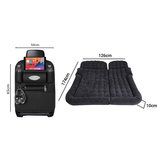 SOGA Car Bundle – Black Back Seat Storage Organizer & Portable Inflatable Boot Mattress