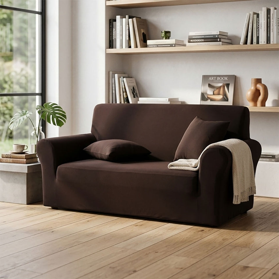 SOGA 2-Seater Coffee Sofa Cover Couch Protector High Stretch Lounge Slipcover Home Decor