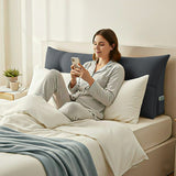 SOGA 4X 100cm Dark Grey Triangular Wedge Bed Pillow Headboard Backrest Bedside Tatami Cushion Home Decor