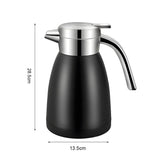 SOGA 2.2L Stainless Steel Water Bottle Insulated Vacuum Flask Coffee Jug Thermal Black