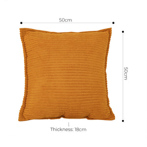 SOGA 50cm Throw Pillow Mustard Wabi Sabi Arches Indoor and Outdoor Kavka for Home Decor