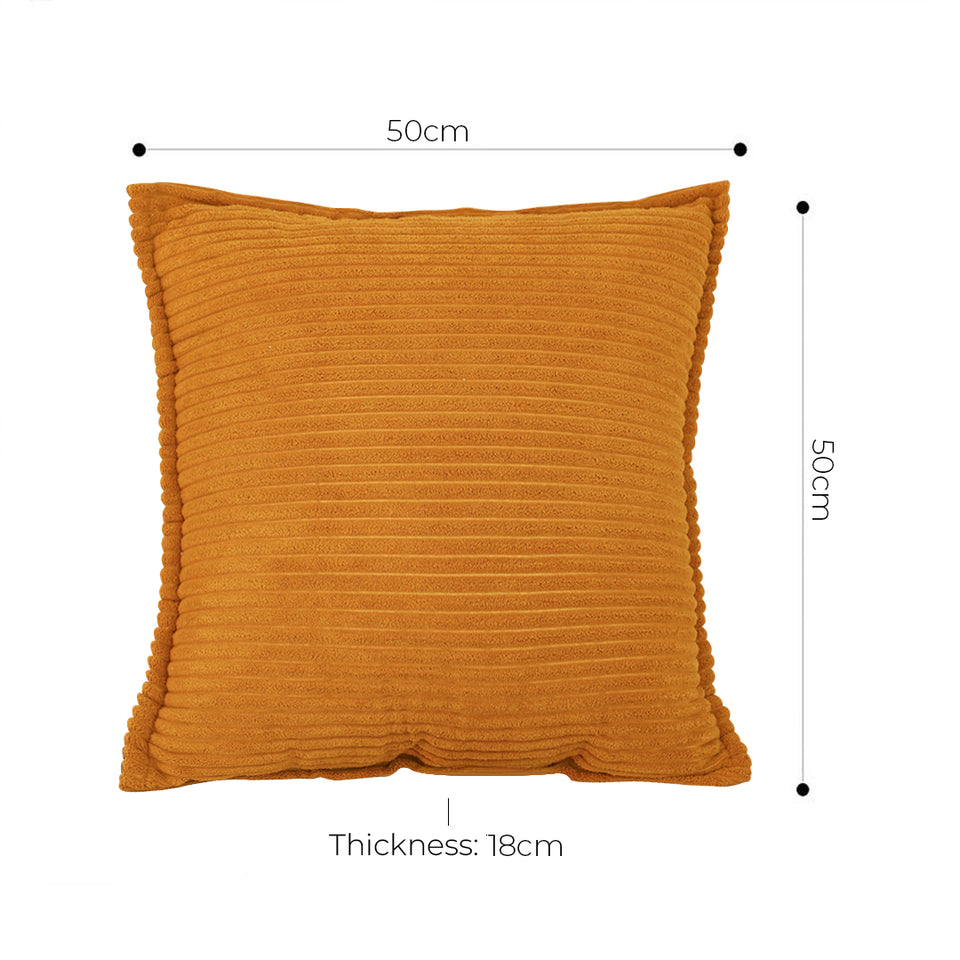 SOGA 50cm Throw Pillow Mustard Wabi Sabi Arches Indoor and Outdoor Kavka for Home Decor