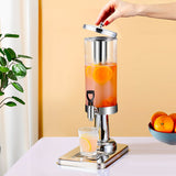 SOGA 3L Stainless Steel Beverage Dispenser with Ice Cylinder